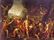 Jacques-Louis  David Leonidas at Thermopylae oil painting on canvas